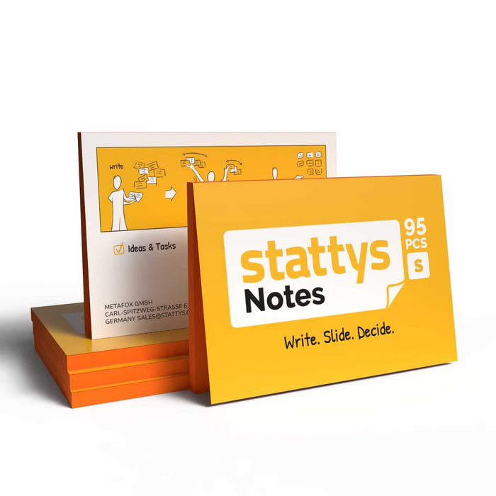 Stattys Notes S (10 x 7 cm) – Electrostatic Notes for Planning & Sorting