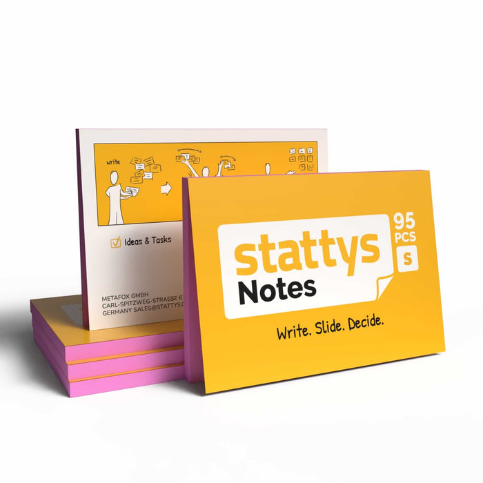 Stattys Notes S (10 x 7 cm) – Electrostatic Notes for Planning & Sorting
