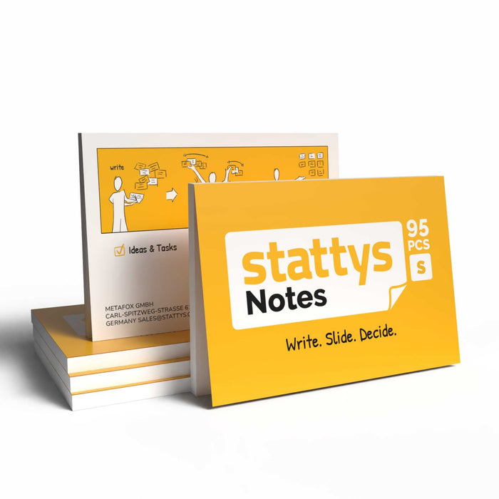 Stattys Notes S (10 x 7 cm) – Electrostatic Notes for Planning & Sorting