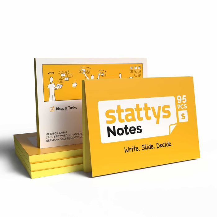 Stattys Notes S (10 x 7 cm) – Electrostatic Notes for Planning & Sorting
