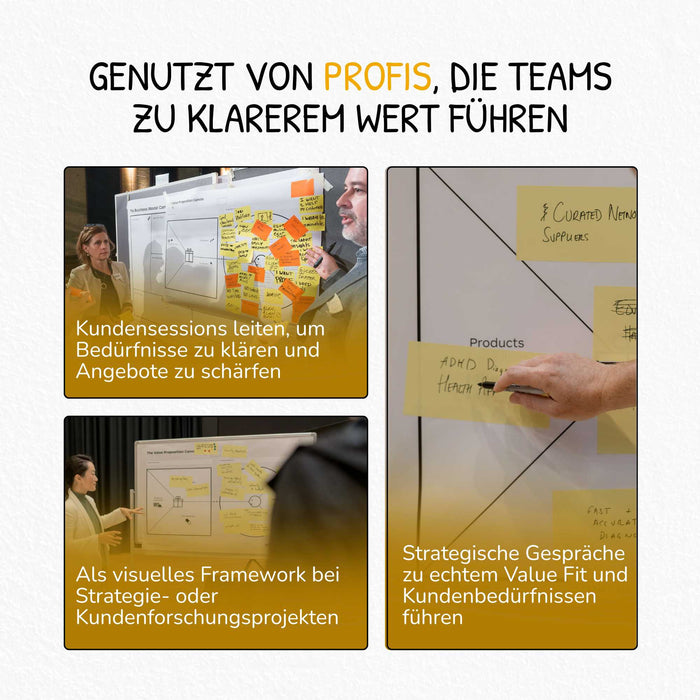 Value Proposition Canvas – Ohne Triggerfragen für flexiblen Einsatz