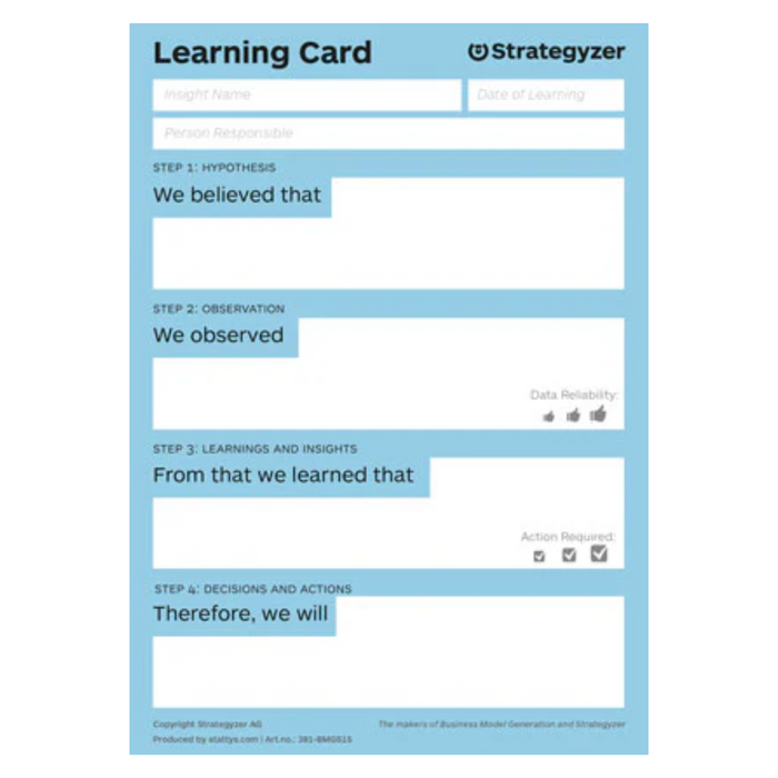 Strategyzer Business Model Learning Cards