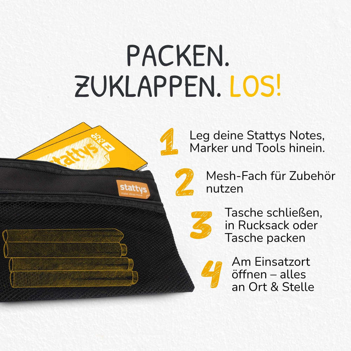 Stattys Bag (27 × 19 cm) – Storage for Facilitation Tools