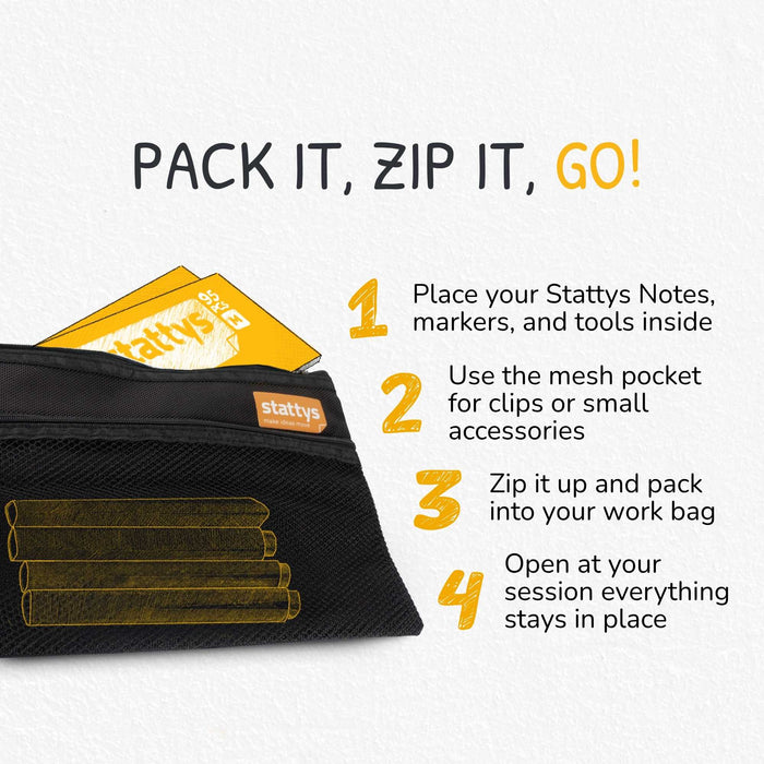 Stattys Bag (27 × 19 cm) – Storage for Facilitation Tools