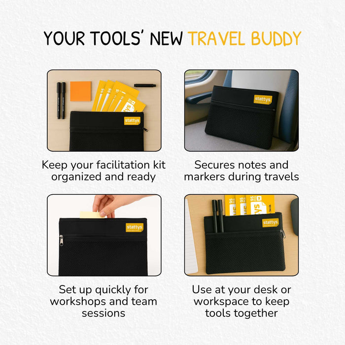 Stattys Bag (27 × 19 cm) – Storage for Facilitation Tools