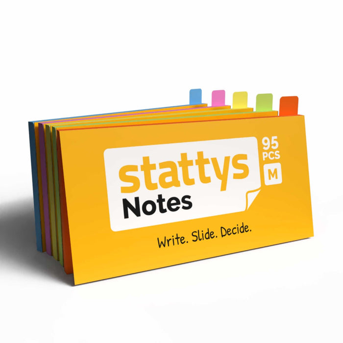 Stattys Notes M (20 × 10 cm) – Electrostatic Notes for Bigger Ideas & Plans