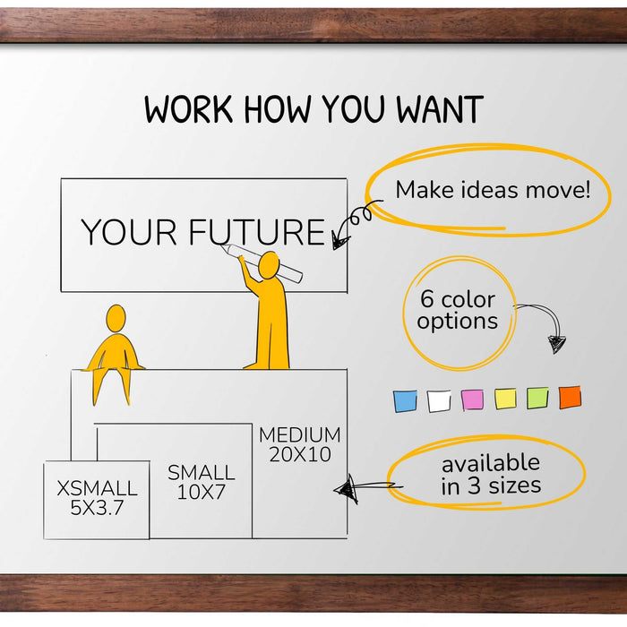 Stattys Notes M (20 × 10 cm) – Electrostatic Notes for Bigger Ideas & Plans