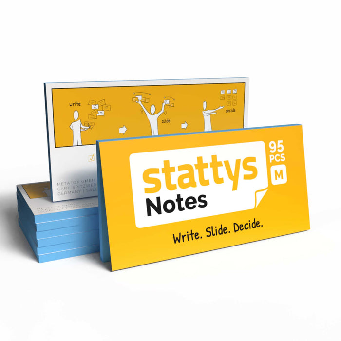 Stattys Notes M (20 × 10 cm) – Electrostatic Notes for Bigger Ideas & Plans