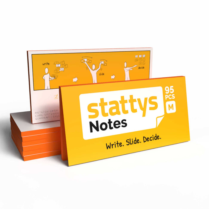 Stattys Notes M (20 × 10 cm) – Electrostatic Notes for Bigger Ideas & Plans