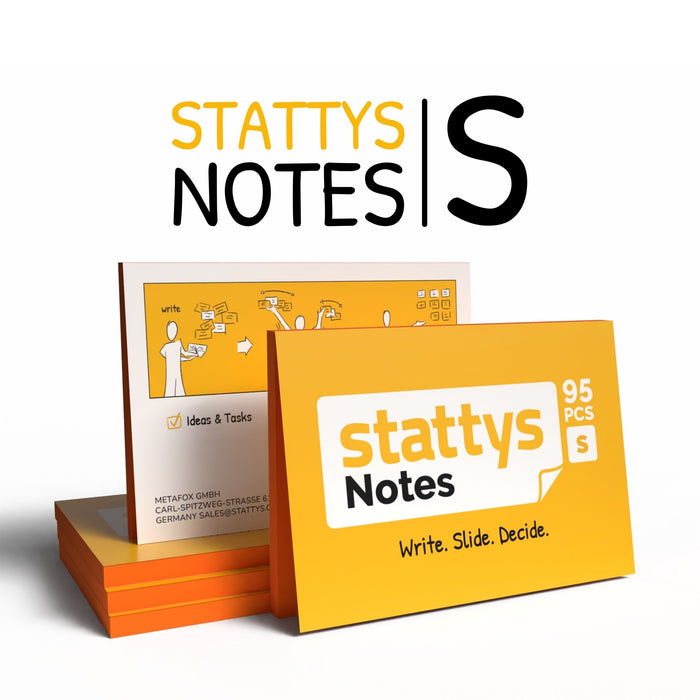 Stattys Notes S (10 x 7 cm) – Electrostatic Notes for Planning & Sorting