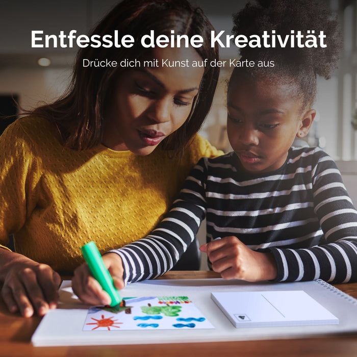 Postkarten-Set „Creative Freedom“ - 50 Blankokarten für freien Ausdruck
