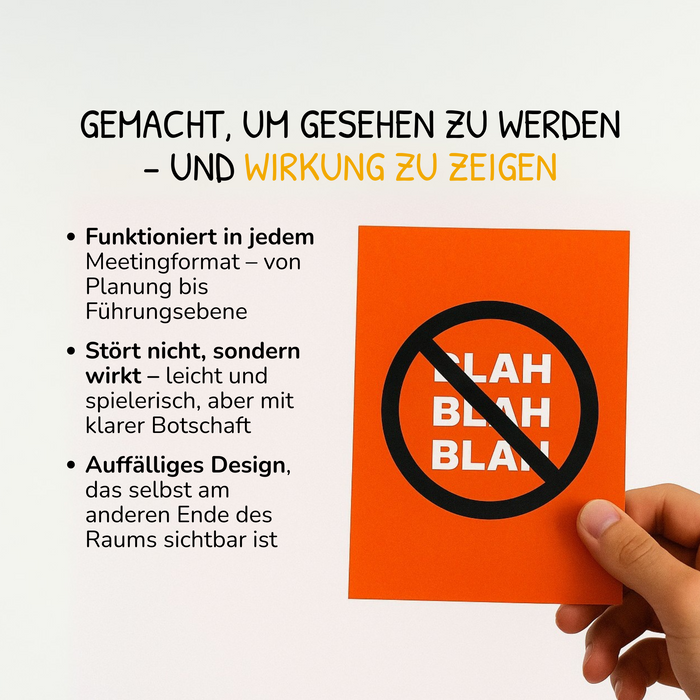 Blah Blah Blah Card
