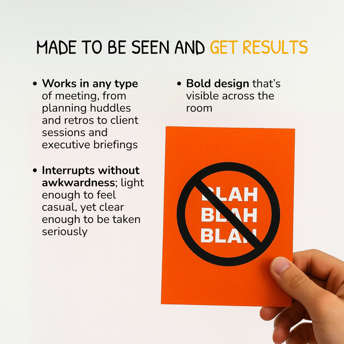 Blah Blah Blah Card