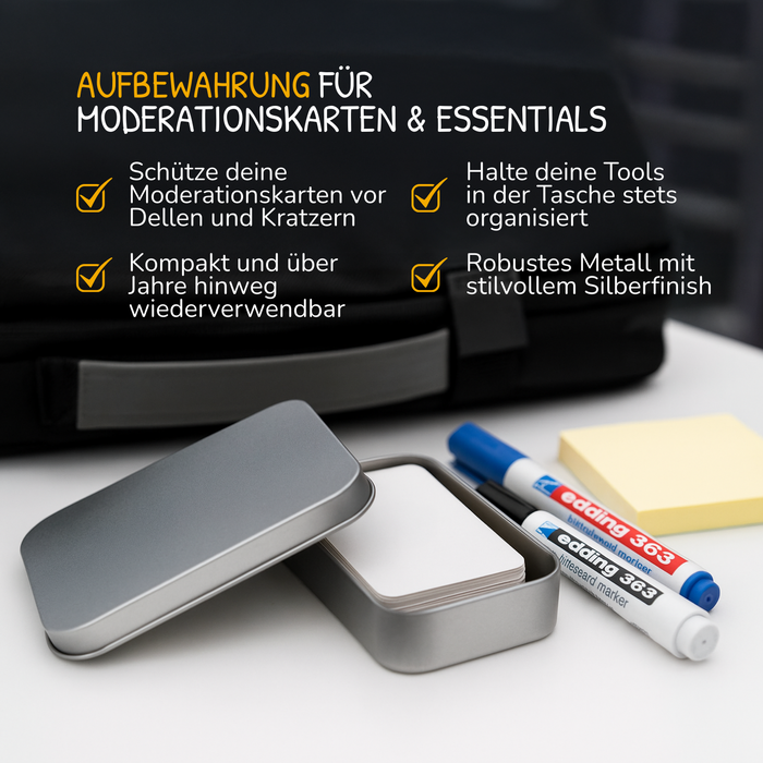 Metal Box – Secure Storage for Facilitation Cards and Tools
