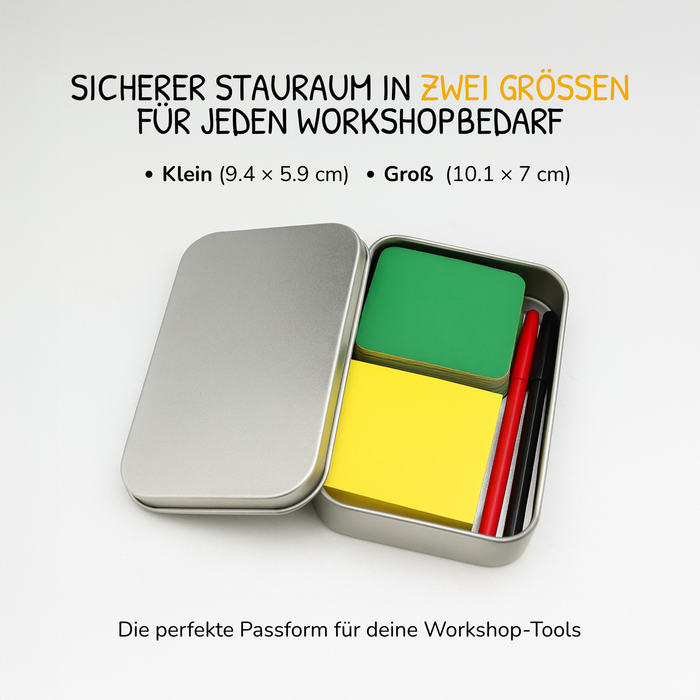 Metal Box – Secure Storage for Facilitation Cards and Tools