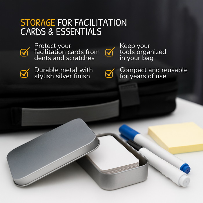 Metal Box – Secure Storage for Facilitation Cards and Tools