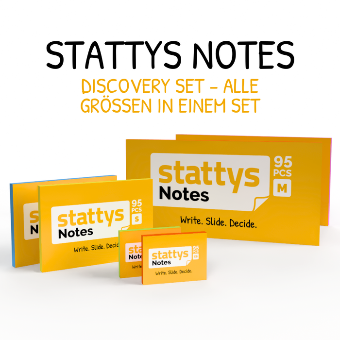 Stattys Notes – alle Größen in einem Set (6 Blöcke)