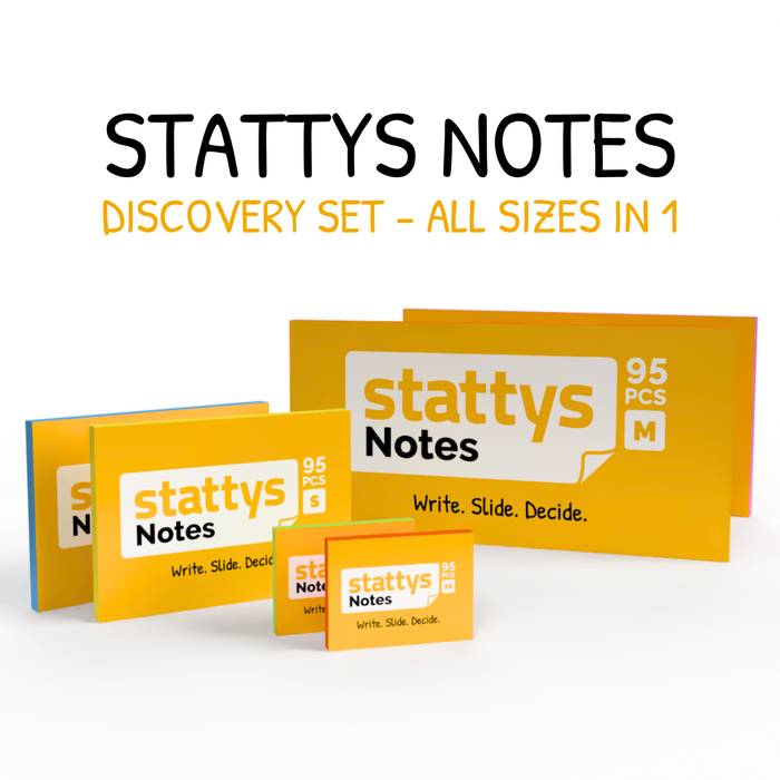 Stattys Notes – alle Größen in einem Set (6 Blöcke)
