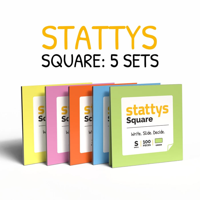 Stattys Square – 5 Sets of Electrostatic Notes
